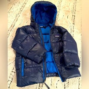 Kids 3T Patagonia Hi Loft Down winter jacket with hood